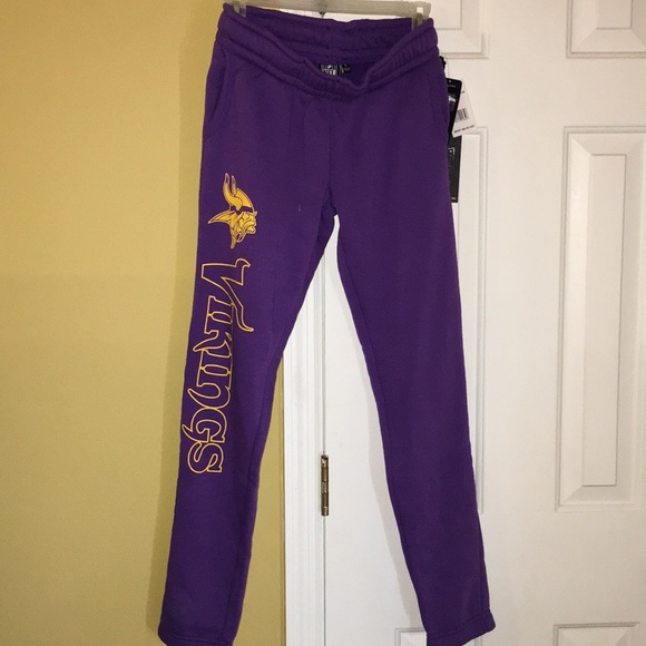 💜New NFL Minn Vikings sweatpants 💛 - Picture 1 of 5
